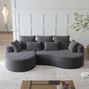 Curved Oversized Sectional Sofa With Extra Deep Seat by HouseOfZazla