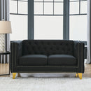 Modern Sofa With Button Tufting, Upholstered Couch For Living Room by HouseOfZazla