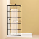 Framed Glass Shower Screen - Matte Black by HouseOfZazla