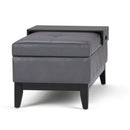 Oregon - Contemporary Storage Ottoman Bench With Tray by HouseOfZazla