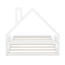 Elegant Floor Bed With House Shaped Headboard by HouseOfZazla