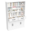 Industrial Bookcase Tall With Adjustable Shelves, Drawers & Doors by HouseOfZazla