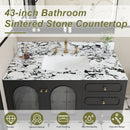 43"x22" Bathroom Vanity Top with Undermount Sink