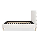 Stockholm - Modern Wavy Headboard Platform Bed by HouseOfZazla