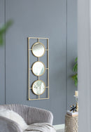 3 Mirror Piece Wall Mirror InRectangular Frame, Home Wall Decor For Bedroom Living Room by Unique Piece Furniture