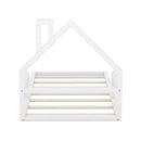 Floor Bed With House Shaped Headboard by Unique Piece Furniture