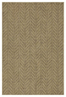 Earth GC_NTL1013 Jute/Mocha Indoor/Outdoor Area Rug