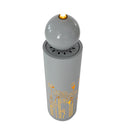 34.25'H Light Gray Metal Cutout Outdoor Water Fountain with LED Lights by HouseOfZazla