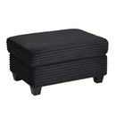 Upholstered U-Shaped Sectional Sofa With Movable Ottoman And Side Storage Pockets by HouseOfZazla