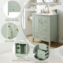 Retro Bathroom Vanity With Sink, Soft Closing Cabinet & Drawers by HouseOfZazla