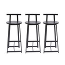 Modern Bar Stools With Backrest For Kitchen (Set of 3) by HouseOfZazla