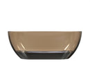 59 Inch Small-Size Resin Oval Freestanding Bathtub