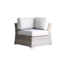 4 Person Patio Seating Set With Cushions, All Weather - Gray by Unique Piece Furniture