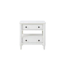 Open Nightstand With 2 Drawers