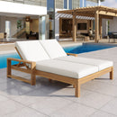 Outdoor Double Lounge Chair With 5 Position Adjustable Backrest by HouseOfZazla