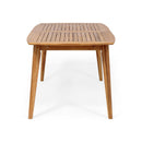 7 Piece Expandable Outdoor Dining Set with Acacia Wood Table