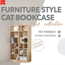 Furniture Style Cat Bookcase Cat Tree Shelves - Natural by HouseOfZazla