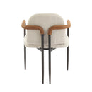Modern Dining Chair Set with Durable Iron Frame and Comfortable Fabric Upholstery by HouseOfZazla