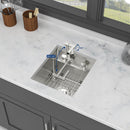 Modern Undermount Bar Sink With Folding Faucet by HouseOfZazla