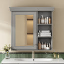 Wall Mounted Bathroom Medicine Cabinet With Mirror And Adjustable Storage With Soft Close Hinges by Unique Piece Furniture