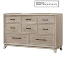 8 Drawers 1 Piece Dresser, Ample Storage Bedroom - Oak by HouseOfZazla
