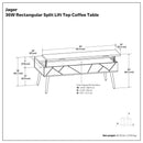 Jager - Lift Top Coffee Table Handcrafted by HouseOfZazla