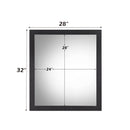 Eos - Mirror - Walnut & Black