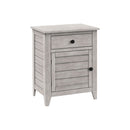 Accent Nightstand, Storage Drawer, Transitional