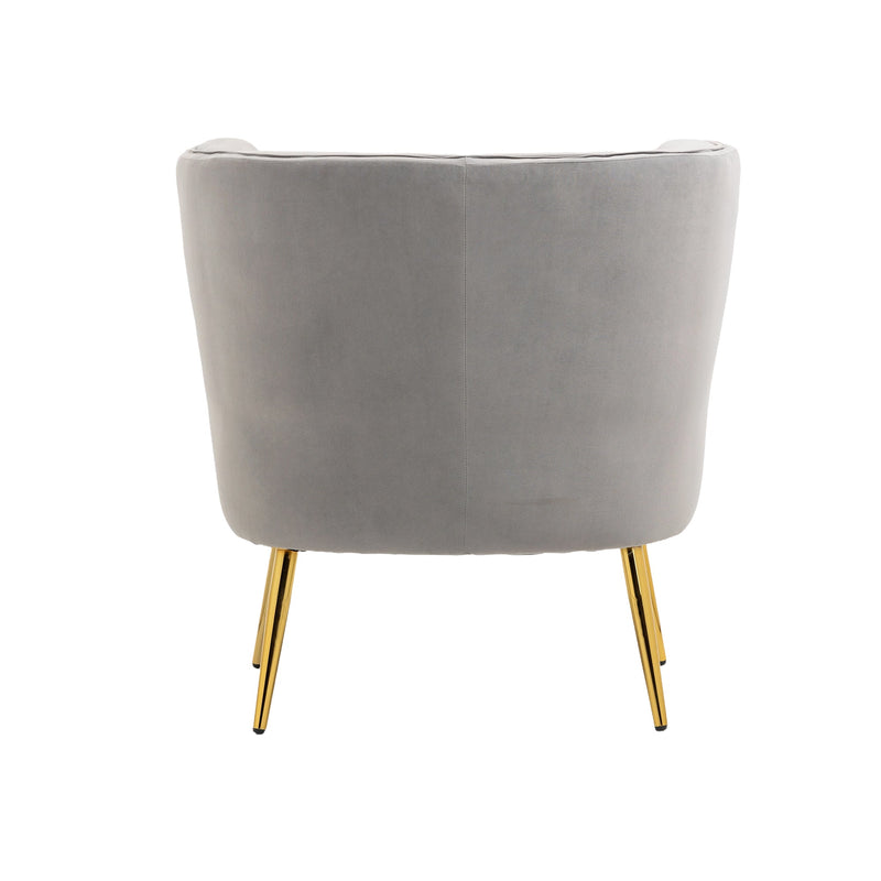 Accent Chair, leisure single chair with Golden feet