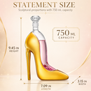 Gold Heel Stiletto High Heels Shape Decanter Whiskey and Wine Decanter