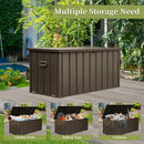 200 Gallon Outdoor Storage Deck Box Waterproof, Large Patio Storage Bin by HouseOfZazla