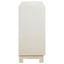 Wanda - Rectangular 4 Door Accent Cabinet - White by HouseOfZazla