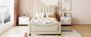 Upholstered Daybed With Classic Stripe Shaped Headboard by HouseOfZazla