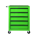 Rolling Metal Tool Chest with 5 Drawers, 20" Steel Cabinet - Green by HouseOfZazla
