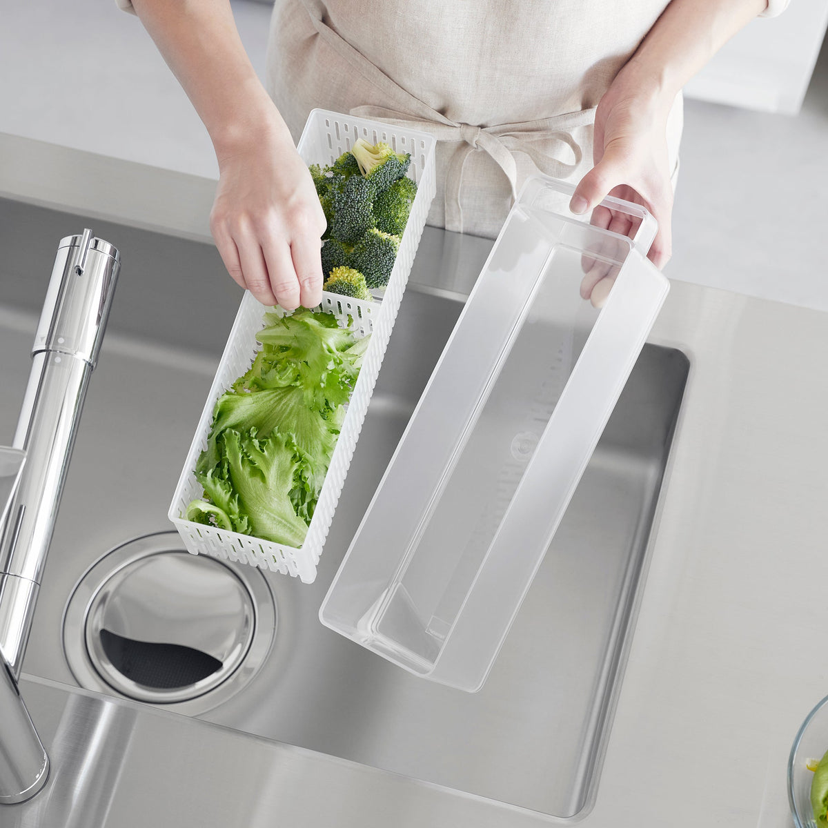 Refrigerator Colander with Lid & Divider, photo 3 of 6
