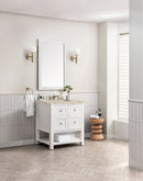 James Martin Breckenridge 30" Single Bathroom Vanity, Bright White