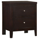 Garrett - 2 Drawer Nightstand - Cappuccino by HouseOfZazla