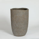 Round Concrete Planter Set of 2, Large Indoor & Outdoor Planter Pots by HouseOfZazla