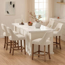 Counter Height Bar Stools Set of 2 with Cutout Back