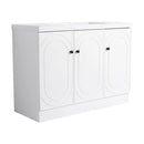 Contemporary Freestanding Bathroom Vanity With Resin Sink & Soft-Close Cabinet Doors by Unique Piece Furniture