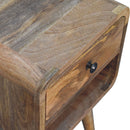 Mini Chestnut Curve Lower Bedside Nifhtstand by HouseOfZazla