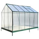 Polycarbonate house, Heavy Duty Outdoor Aluminum Walk-In House Kit With Rain Gutter, Vent And Door For Backyard Garden by HouseOfZazla