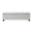 Upholstered Storage Ottoman Bench, Foot Rest For Bedroom by HouseOfZazla