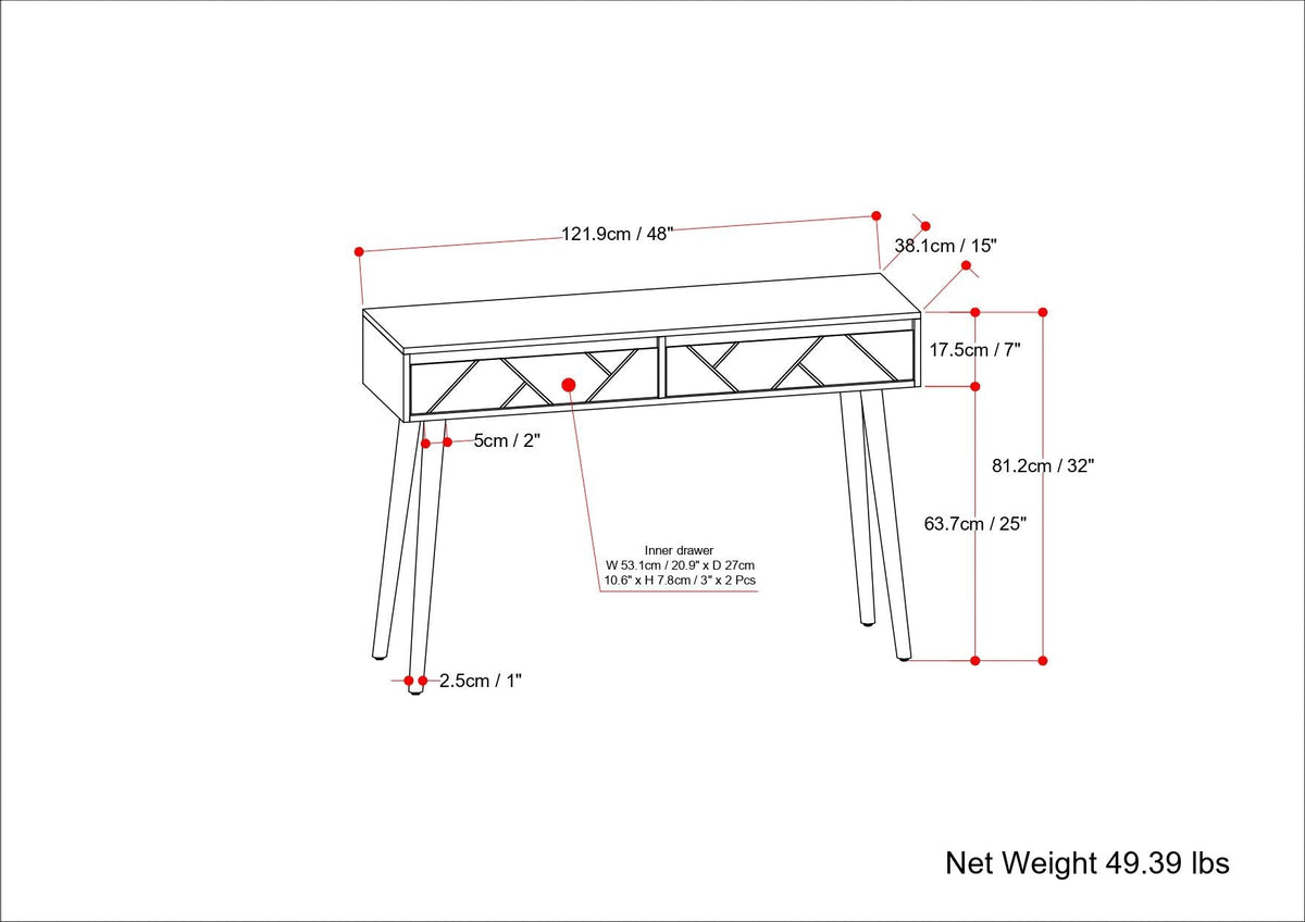 Jager - Console Table - Natural, photo 9 of 11