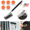 Grill Cleaning Brush with Stainless Steel Handle by LJGDeals