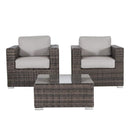 Wicker Seating Group Set With Table And Cushions by Unique Piece Furniture