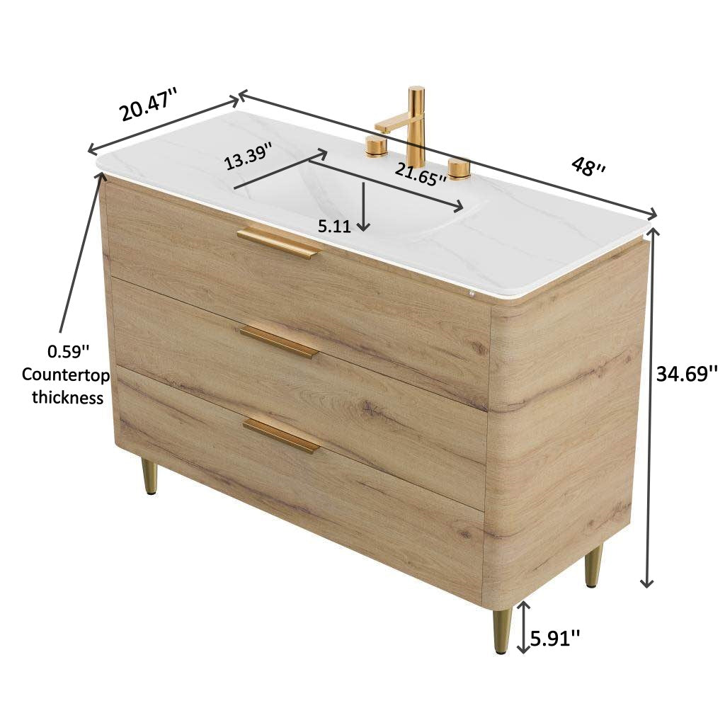 Amara 48'' Bathroom Vanity with Sink, photo 5 of 5