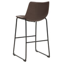 Armless Bar Stool (Set of 2) - Brown by HouseOfZazla