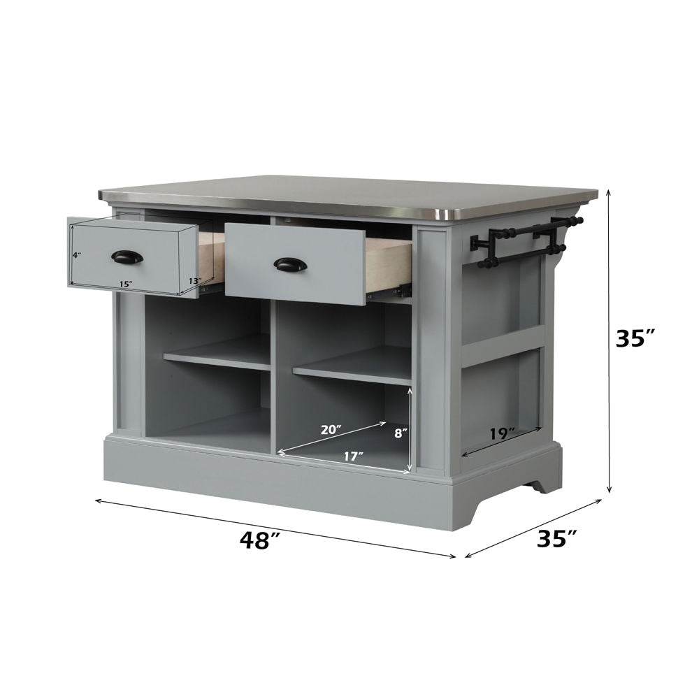 Urrur - Kitchen Island - Gray, photo 7 of 7