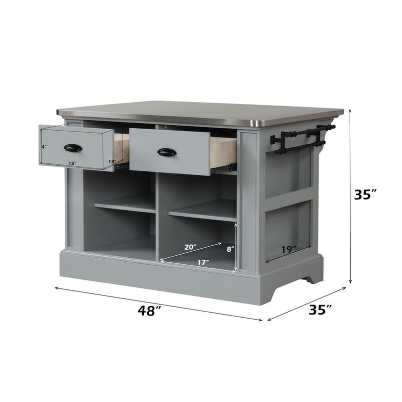 Urrur - Kitchen Island - Gray, photo 7 of 7